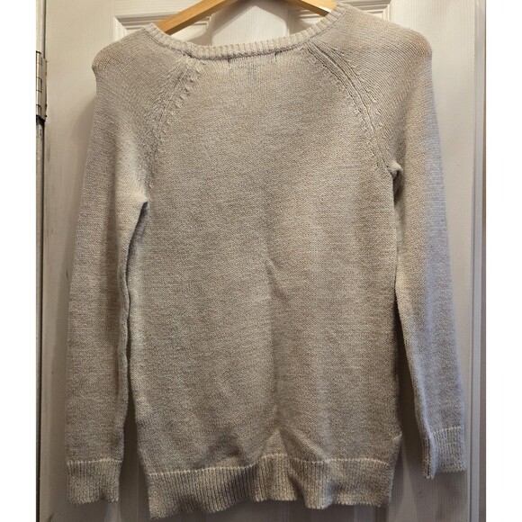 Sugar Rush Girls Size Large Mint Sweater with Silver Sequence Stars - Picture 2 of 5